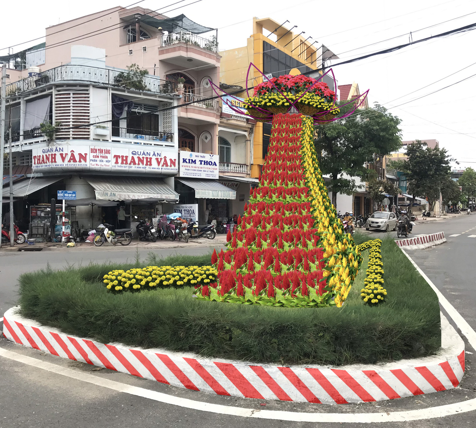 TRANG TRÍ TẾT THỊ XÃ NINH HÒA - TỈNH KHÁNH HÒA 2023